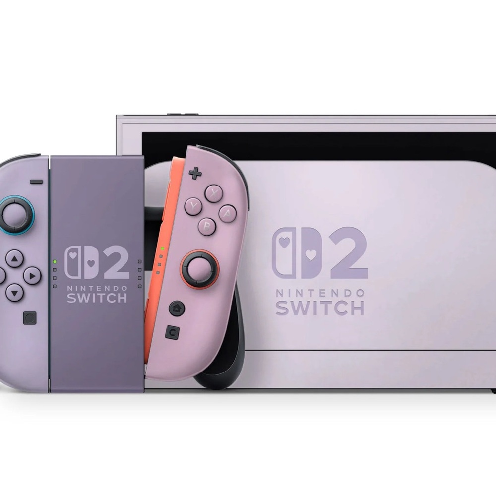 Nintendo Switch 2 Skin: Wisteria Purple Colorwave💜💞